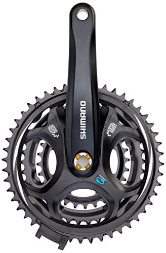 Image of Shimano Crank Chainset M311 48/38/28 BK 175mm, Black