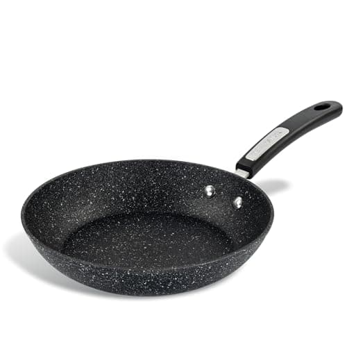 Image of Scoville NEVERSTICK 24cm Frying Pan, Non-Stick Frying Pan, 9.5" Diameter, Suitable for All Hobs Including Induction, Rapid Heat Distribution, Cool Touch Handle, Non Toxic, PFOA Free, Aluminium, Black