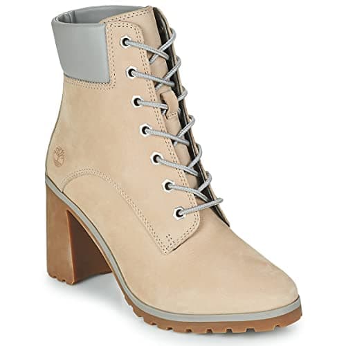 Image of Timberland Allington Ankle Boots Women's Beige Low Heel Size 4 UK