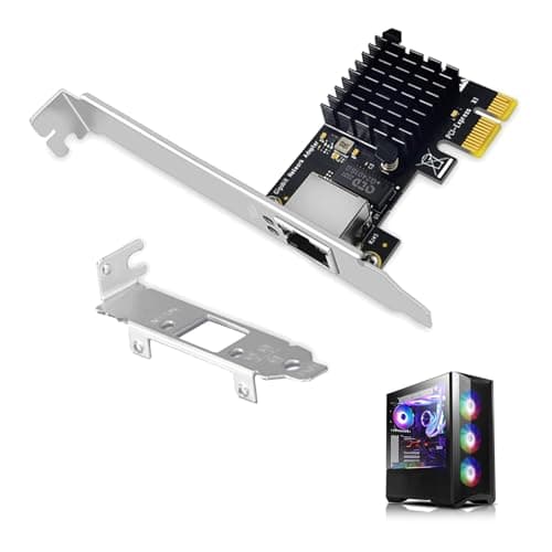 Image of Gigabit PCI Express Network Card, PCIe Adapter 10/100/1000Mbps Ethernet LAN Card with RJ45 Port Low Profile Network Adapter for Windows 11/10/XP/8/7 Mac OS Linux for Desktop or Server