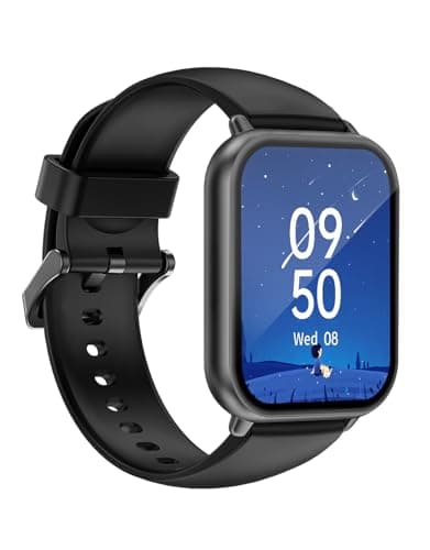 Image of HUAKUA Smart Watch for Men and Women with Call Function,1.85 Inch HD Touch Screen Fitness Watch with Heart Rate Sleep SpO2 Monitoring,IP68 Waterproof Multi Sport Modes Pedometer Watch for Android iOS