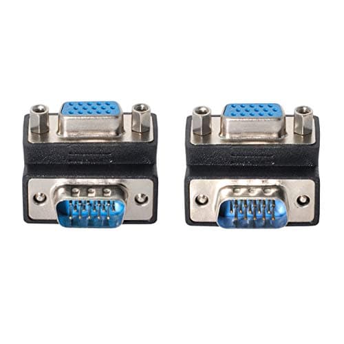 Image of Chenyang 2pcs/set Up Angled & Down 90 Degree Right Angled VGA Male to Female Extension Adapters 1set for Monitor