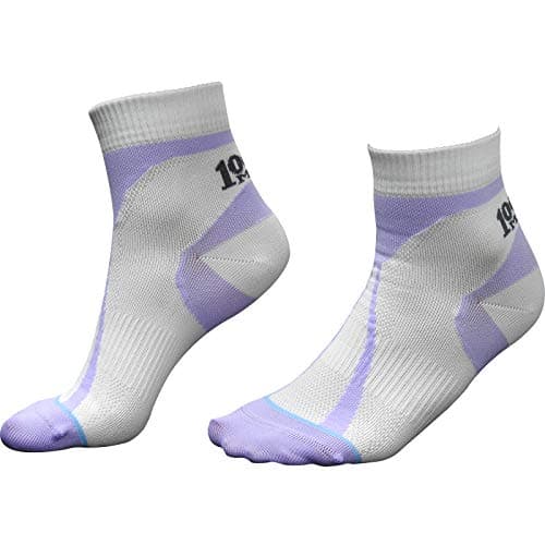 Image of 1000 Mile Women's White Trainer Gym Running Workout Tactel Sports Race Socks Small (UK3-5.5) - 2 Pair