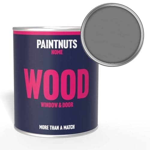 Image of Paintnuts Wood Window & Door Paint - RAL-7037 - DUSTY GREY Satin 250ml Tin