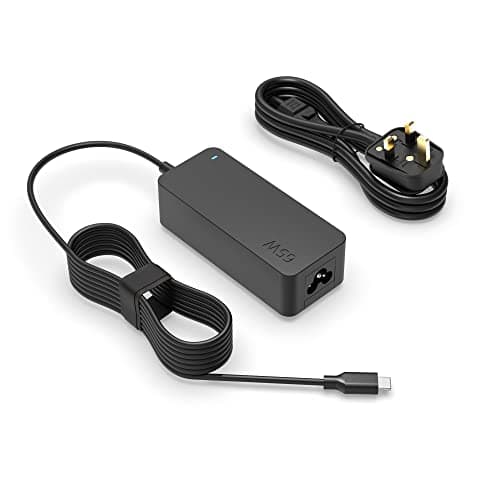 Image of 65W USB-C Laptop Charger Fit for HP Probook 455R 445R G6 640 650 450 G5 430 440 445 450 455 G7 x360 435-G7 Zbook X2 G4 G8, Zbook Firefly 14 G7 G9 G10 16 G10 14 15.6 inch G8 Type C Power Supply Cord