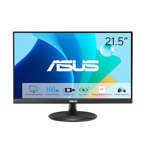 Image of ASUS Eye Care Monitor 22 Inch (VP229QF) - 100Hz, IPS, Full HD, 99% sRGB, Frameless, Adaptive Sync, DisplayPort, HDMI, Low Blue Light, No Flicker, Wall Mounted