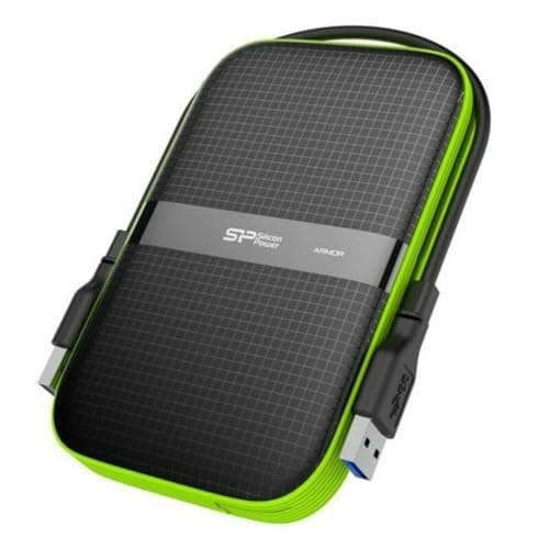 Image of Silicon Power SP010TBPHDA60S3K 1 TB Rugged Armor A60 Shockproof Water-Resistant 2.5-Inch USB 3.0 External Portable Hard Drive, Military Grade MIL-STD-810G and IPX4, Black