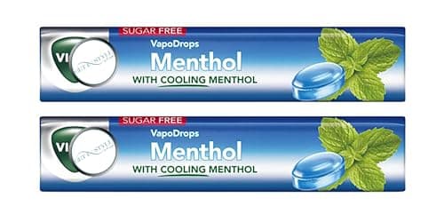 Image of 2X 42g VapoDrops Menthol, Classic Sugar Free Vegan Lozenges with Menthol – Bundled by GetInStyle Shop