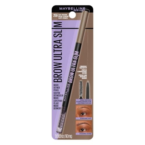 Image of MAYBELLINE Brow Ultra Slim Defining Eyebrow Pencil - Medium Brown 257 (Ash Brown)