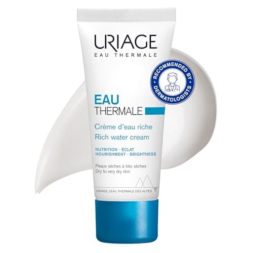 Image of Uriage Daily Rich Moisturizing Face Cream with Hyaluronic Acid, 40ml - Provides 24H Intense Hydration to Dry Skin - Fresh & Delicate Fragrance - Enriched with Thermal Water - Non-Comedogenic