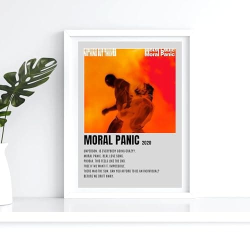 Image of Nothing But Thieves Moral Panic Grey Album Track list Music A4 Wall Art Print – Unframed Poster Concert Festival Glossy Artwork Unique Home Décor Gift Bedroom Mancave Rave.