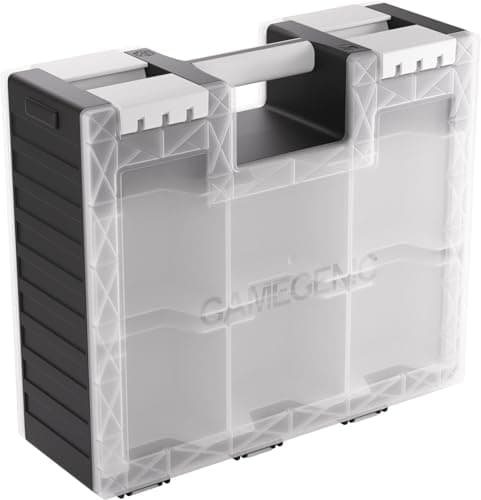Image of Gamegenic | Game Castle Black/White/Clear | Game Accessory and Card Storage Container