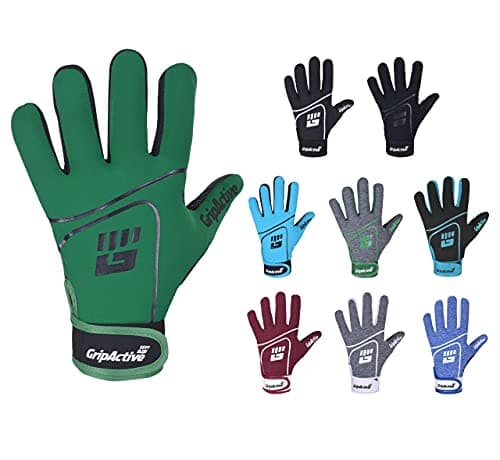 Image of Grip Active Football Gaelic Gloves (8-Small, Green)