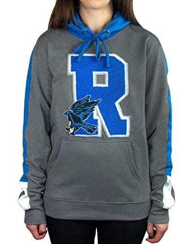 Image of Harry Potter Hogwarts Ravenclaw R Patch Logo Premium Hoody/Hoodie Black