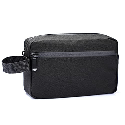 Image of Toiletry Bag for Men, Etercycle Portable Travel Wash Bag, Waterproof Toiletries Cosmetic Organizer Bag, Gym Shaving Shower Bathroom Bag, Dopp Kit Make Up Bag with Handle (Black)