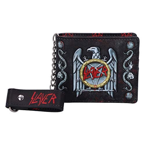 Image of Nemesis Now Officially Licensed Slayer Eagle Logo Embossed Wallet Purse, Black