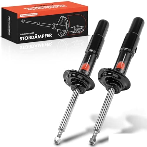 Image of Frankberg 2x Shock Absorber Strut Front Left Right 593mm Gas pressure Compatible with 5 Series Touring E61 Replace# 31326764458,335817