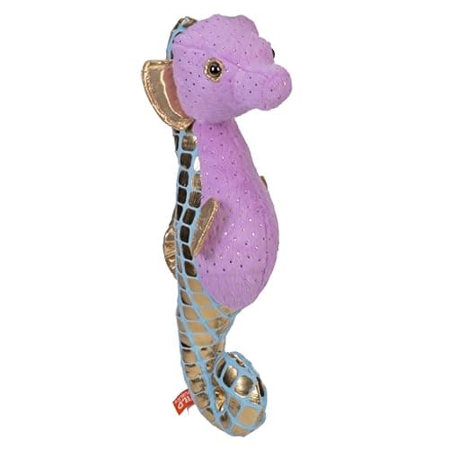 Image of Wild Republic Foilkins Purple Seahorse, Stuffed Animal, 12 inches, Gift for Kids, Plush Toy, Fill is Spun Recycled Water Bottles