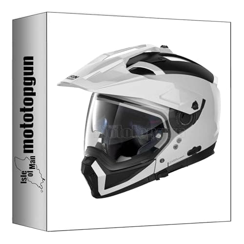 Image of nolan motorbike helmet adventure n70-2 x 06 classic metal white size m mototopgun