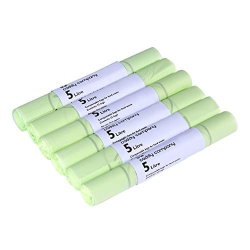Image of The Caddy Company Compostable Bin Liners 5 Litre, 150 Bags, Green