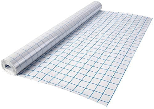 Image of Morgan's Direct - Sticky Back Plastic Book Cover Roll 50cm x 10m – Clear Self Adhesive Covering Film with Grid Backing, Transparent Protective Book Wrap for School & Home