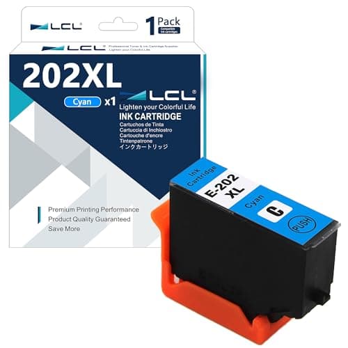 Image of LCL Compatible Ink Cartridge 202 202XL C13T02H24010 (1 Cyan) Replacement for Epson Expression Premium XP-XP-6000 XP-6005 XP-6100 XP-6105 XP6000 XP6005 XP6100 XP6105