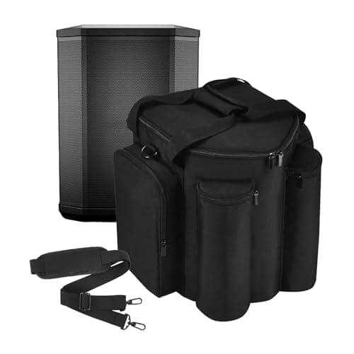 Image of Hzycwgone Carrying Case for Bose S1 Pro/S1 Pro+ Portable Bluetooth Speaker System, S1 Pro Travel Shoulder Bag w/Extra Pockets for Microphone,Charger,Cable,Accessories Cover (Black)