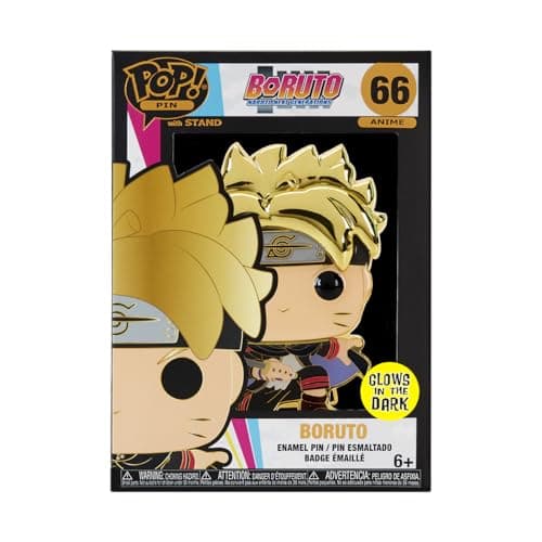 Image of Funko Large Pop! Enamel Pin - Boruto Uzumaki Next Generations: Boruto Uzumaki With Marks - Boruto: Naruto Next Generations Enamel Pins - Cute Collectable Novelty Brooch - for Backpacks & Bags