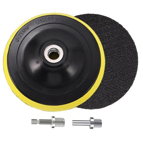 Image of HOTCKB 2 Packs Sanding Discs Backing Pads 125mm Polishing Backer Plate with M14 Thread Adapter for for Sander Buffer Polisher