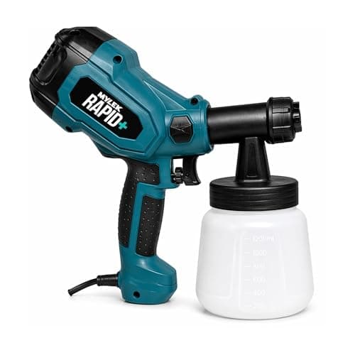 Image of MYLEK Electric Paint Sprayer Gun 400W Indoor, Outdoor, Home or Garden, Fences, Walls, Wood, Solvents, Water Based Paints, Emulsions, Primers, Oil, Stain, Varnish, Preservatives & More