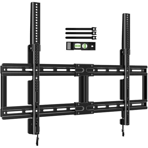 Image of HOME VISION Ultra Slim Fixed TV Wall Mount Bracket for 40-100 Inch Flat/Curved Screens, Max VESA 800x600mm, 91kg/200lbs Capacity, 2.18cm/0.86" Low Profile, Universal, Heavy Duty, HV8802