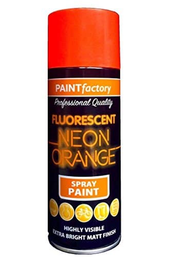 Image of 400ml All Purpose Neon Orange 1756PR Spray Can Household Car Van Bike Aerosol Paint (1 Pack)