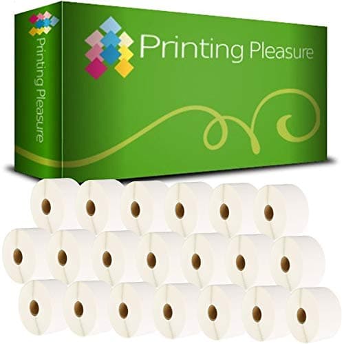 Image of Printing Pleasure 20 x Zebra 50mm x 25mm Compatible Direct Thermal Labels for Zebra Type Printers | 1000 Labels per Roll