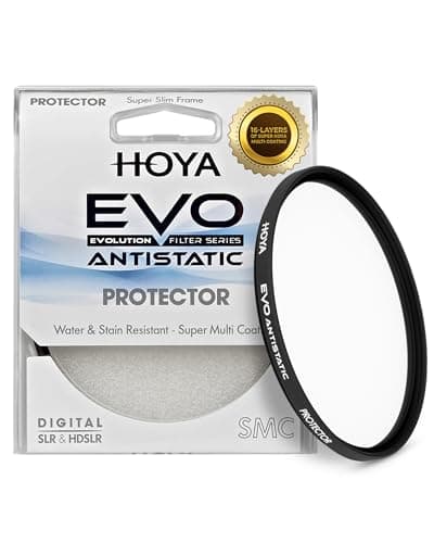 Image of Hoya Evo Antistatic Protector Filter - 62mm - Dust/Stain/Water Repellent, Low-Profile Filter Frame