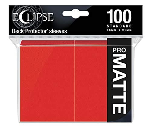Image of Ultra Pro - Eclipse Standard Matte Sleeves 100 Pack - Apple Red