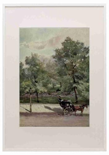 Image of Barton Rose 1856 1929 Familiar London 1904 Piccadilly Place A3 A4 Framed Print