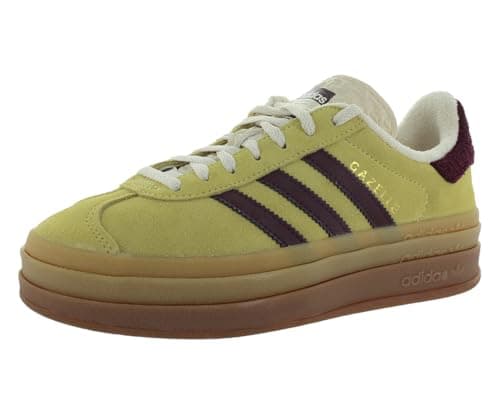 Image of adidas Gazelle Bold Womens Shoes Size 10, Color: Yellow/Burgundy-Yellow