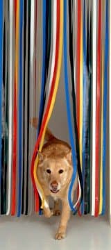 Image of Holland Plastics Slat Type Door Curtain, Door Blind, Fly Curtain, Strip Blind - TRADITIONAL MULTI COLOUR- 80cm Wide x 200cm Drop