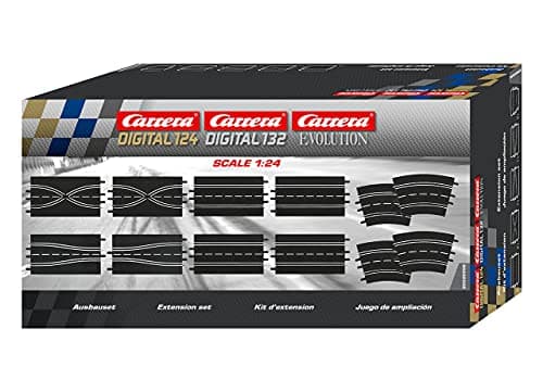 Image of Carrera Evolution 20026956 Track Extension set (4 straights, 2 lane change sections 2 chicanes, 4 curves 2/30°), 12 Pieces