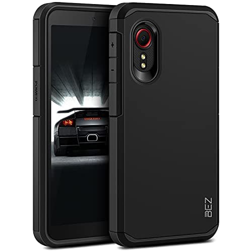 Image of BEZ Case for Xcover 5 Case, Cover Compatible with Samsung Galaxy Xcover 5, Phone Case Shock Absorbing, Heavy Duty Tough Dual Layer, Black