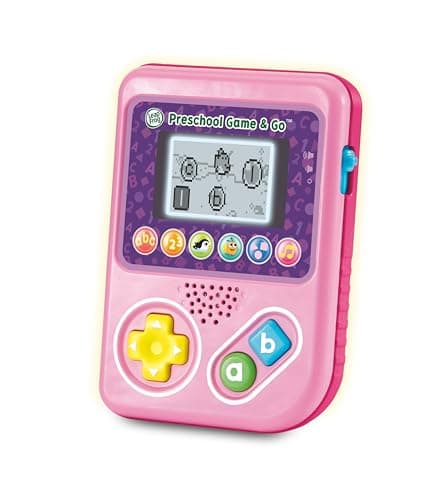 Image of LeapFrog Preschool Game & Go Pink, Interactive Educational Game, Includes 6 Games & Activities, Play & Learn On The Go, For Children Aged 2, 3, 4+ Years, English Version