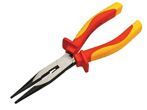 Image of Faithfull FAIPLVDELN8 200 mm VDE Long Nose Pliers