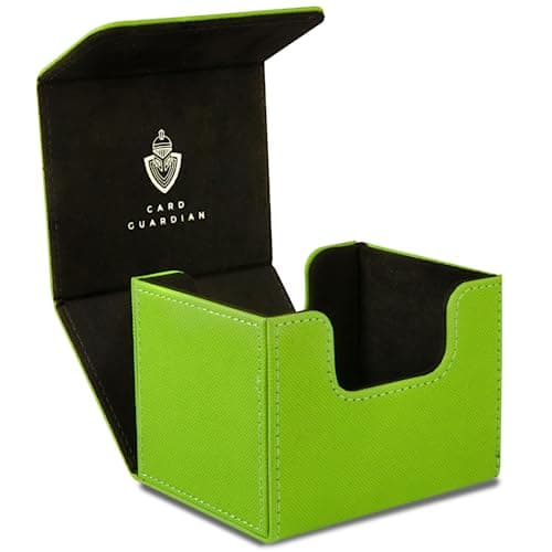 Image of Card Guardian - Premium Deck Box for 100+ Cards for Trading Card Games TCG (Lime Green)