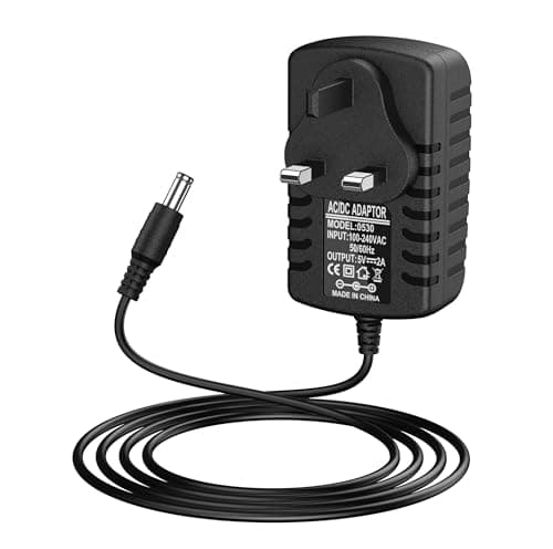Image of DC 5V 2A Power Supply Adapter Universal AC 100-240V 50 60Hz to DC 5V Switching Converter Plug 5.5mm x 2.5mm for LED Strip Lights, CCTV Cameras, Routers, Speakers, Small Electronics 1M Cable (Black)