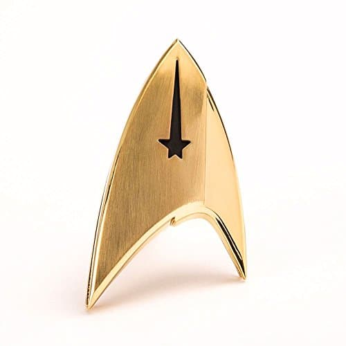 Image of Quantum Mechanix Abysse Corp_BIJQMX001 Star Trek-Insignia Badge: Command, Multi Colour