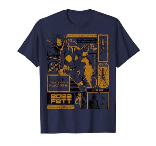 Image of Star Wars Boba Fett Bounty Hunter Aurebesh Distressed T-Shirt