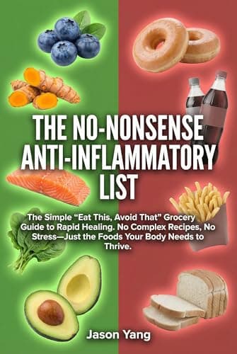 Image of THE NO-NONSENSE ANTI-INFLAMMATORY LIST: The Simple "Eat This, Avoid That" Grocery Guide to Rapid Healing. No Complex Recipes, No Stress—Just the Foods ... (The No-Nonsense Health Lists Book 1)