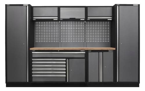 Image of Superline Pro 3.24m Storage System - Pressed Wood Worktop