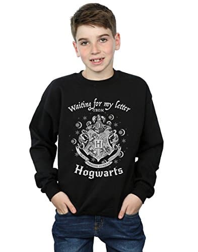 Image of Harry Potter Boys Hogwarts Waiting For My Letter Sweatshirt Black 9-11 Years