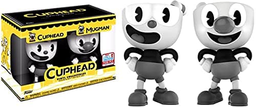 Image of Funko POP! Games Cuphead & Mugman Exclusive Vinyl Figure 2-Pack [Black & White]
